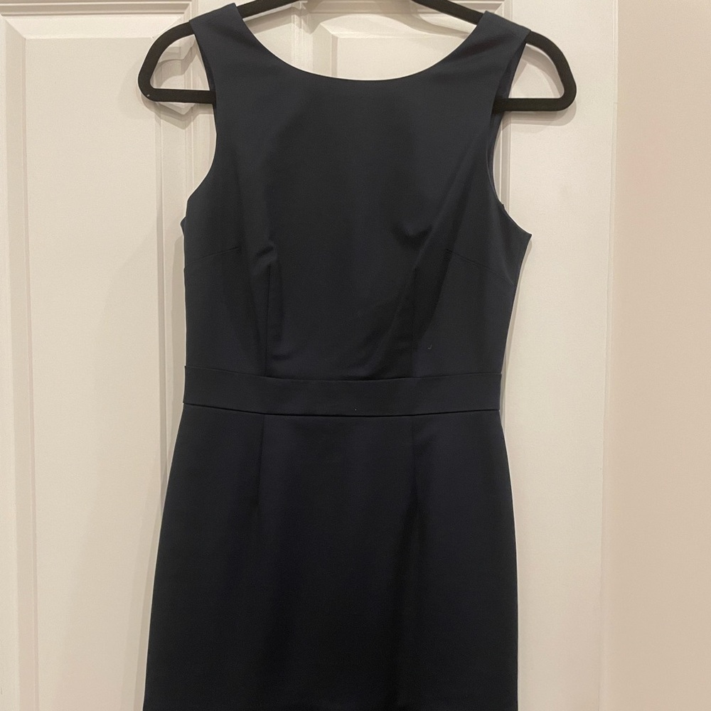 Deep navy blue Banana Republic shift dress